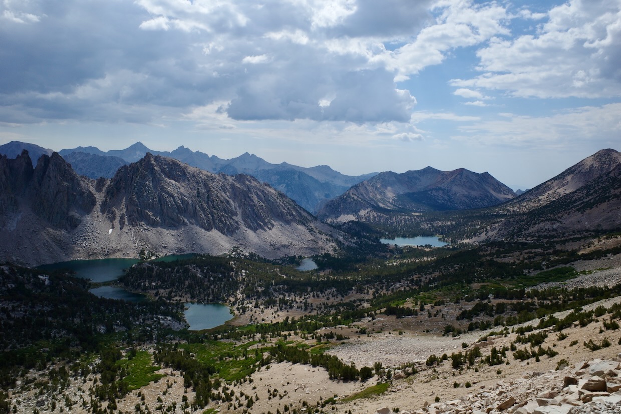 Looking west from Kearsarge Pass