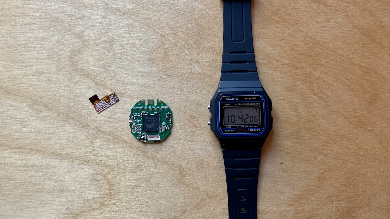 Casio with Sensor Watch PCB